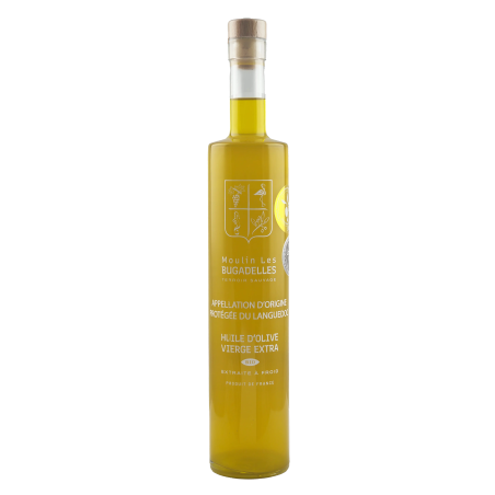 Huile d'olive AOP du Languedoc bio 50cl | Moulin des Bugadelles